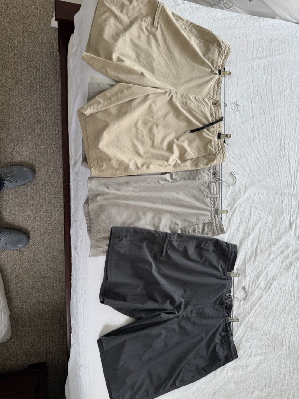 O’Neil Men's Casual Drawstring Shorts - Beige, Khaki, Charcoal